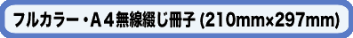 フルカラー・A4無線綴じ冊子