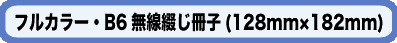 フルカラー・B6無線綴じ冊子
